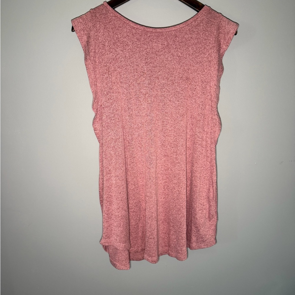 Old Navy Women's Heathered Pink Luxe tunic blouse